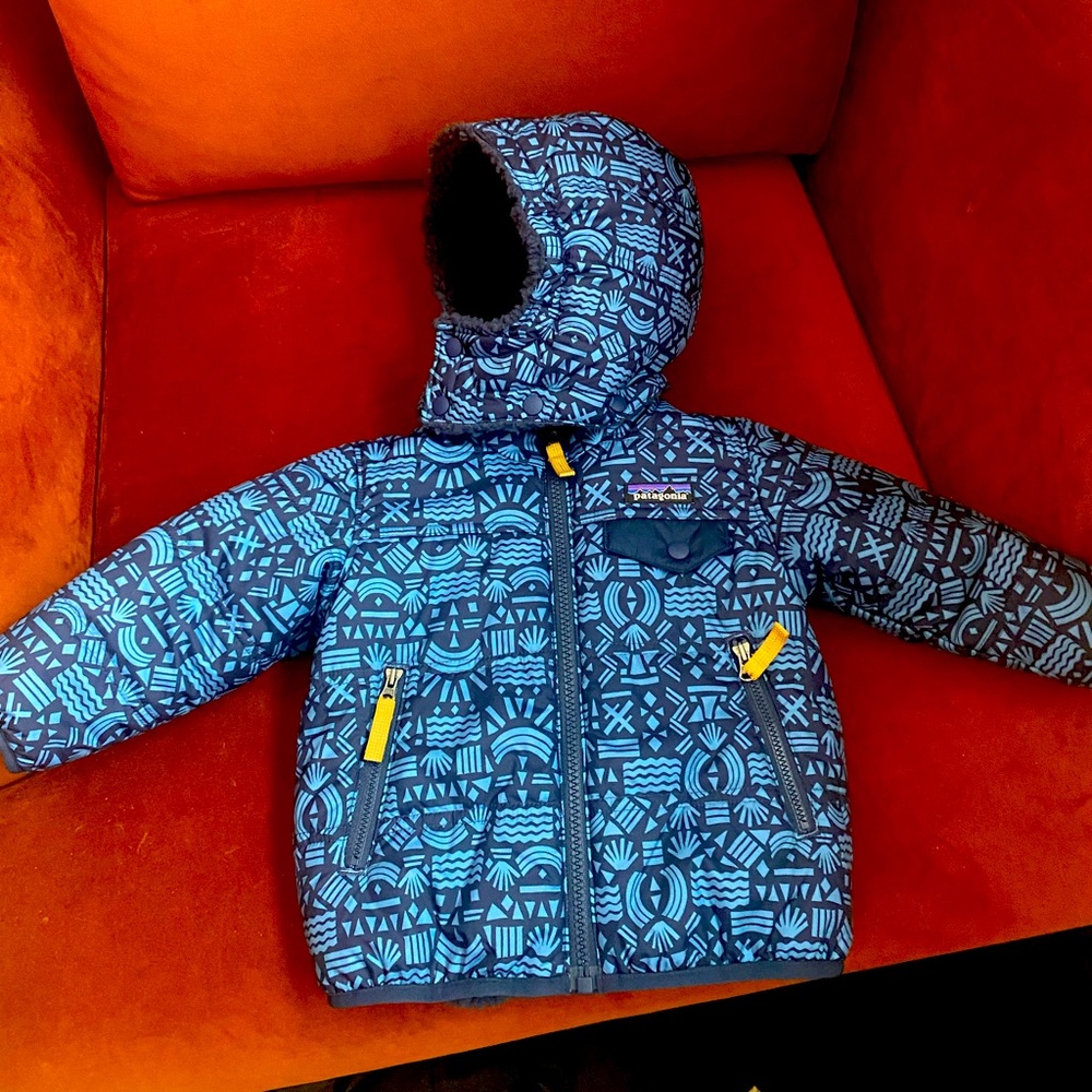 Patagonia 12-18 month reversible winter jacket.